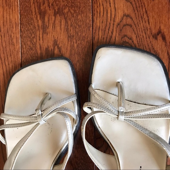 Hillard & Hanson White Strappy Square toe Sandals - Picture 2 of 12